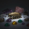 Solid Brass Giant Isopod Figurine | Living Fossil Collectible | Natural History Decor | Cabinet of Curiosities | Miniature Sculpture