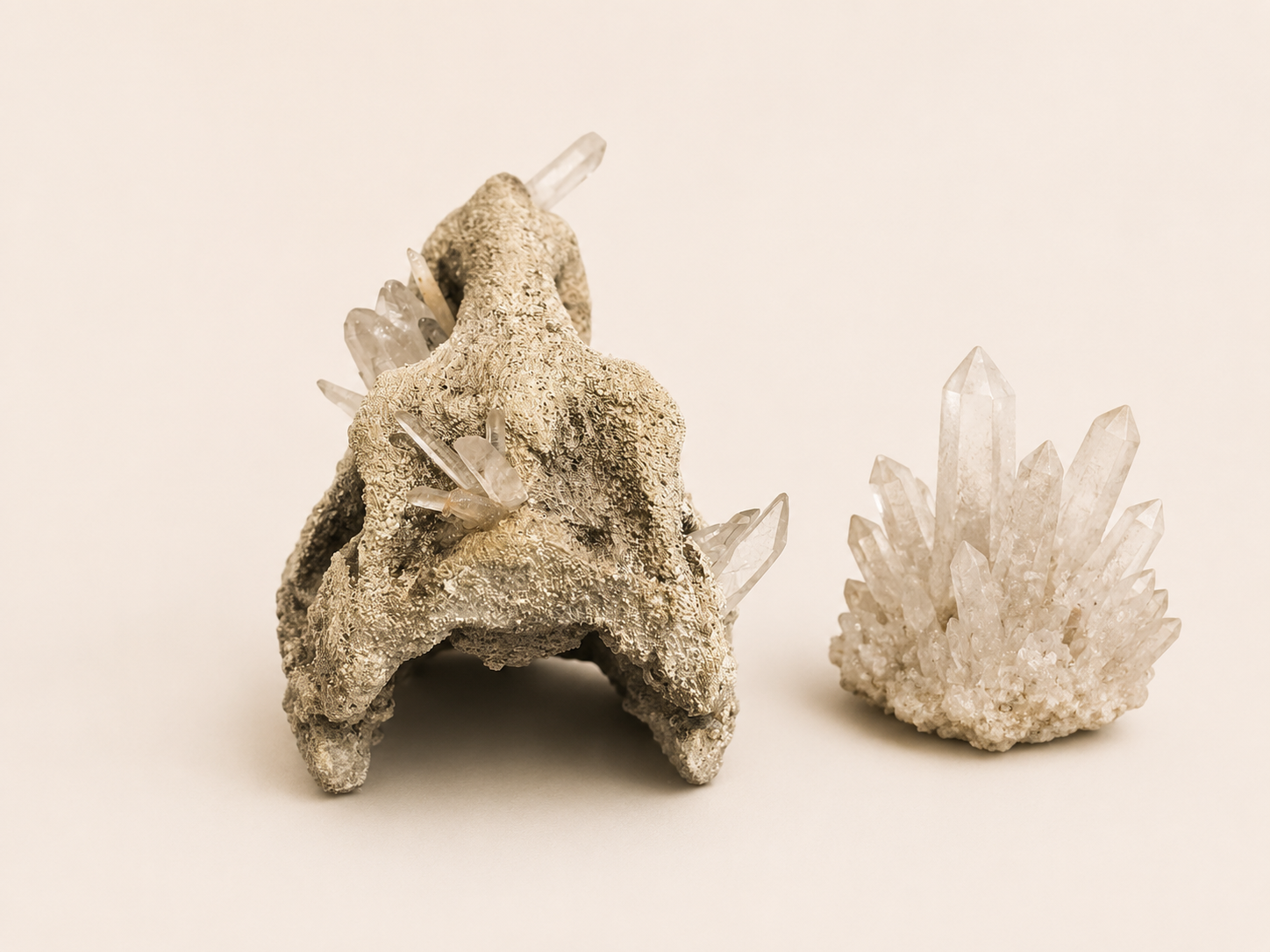 Crystal T-Rex Skull Replica | Quartz Crystal Dinosaur Skull Decoration | Prehistoric Fossil Display | Jurassic Home Décor