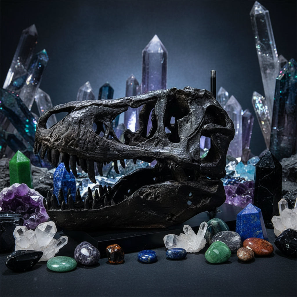 Tyrannosaurus Rex Skull Display With Stand